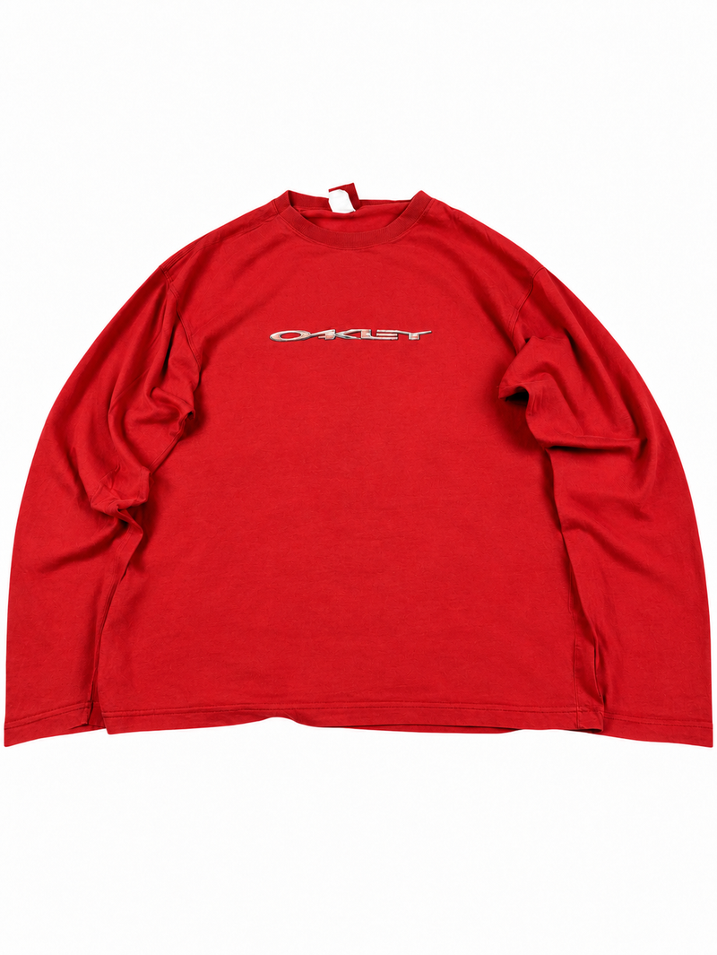 Oakley Vintage Long Sleeve T-Shirt Y2K "Red" (XL)