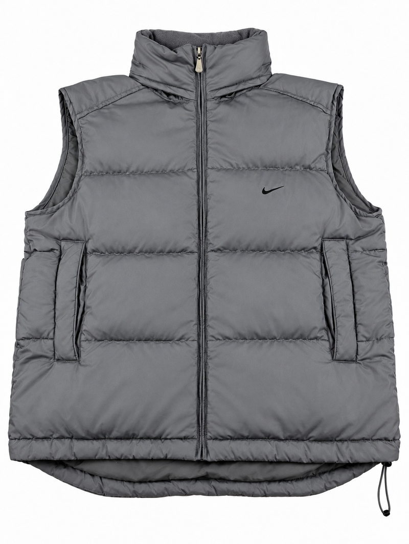 Gilet sans manches Nike vintage années 2000 "Gris/Noir" (M)
