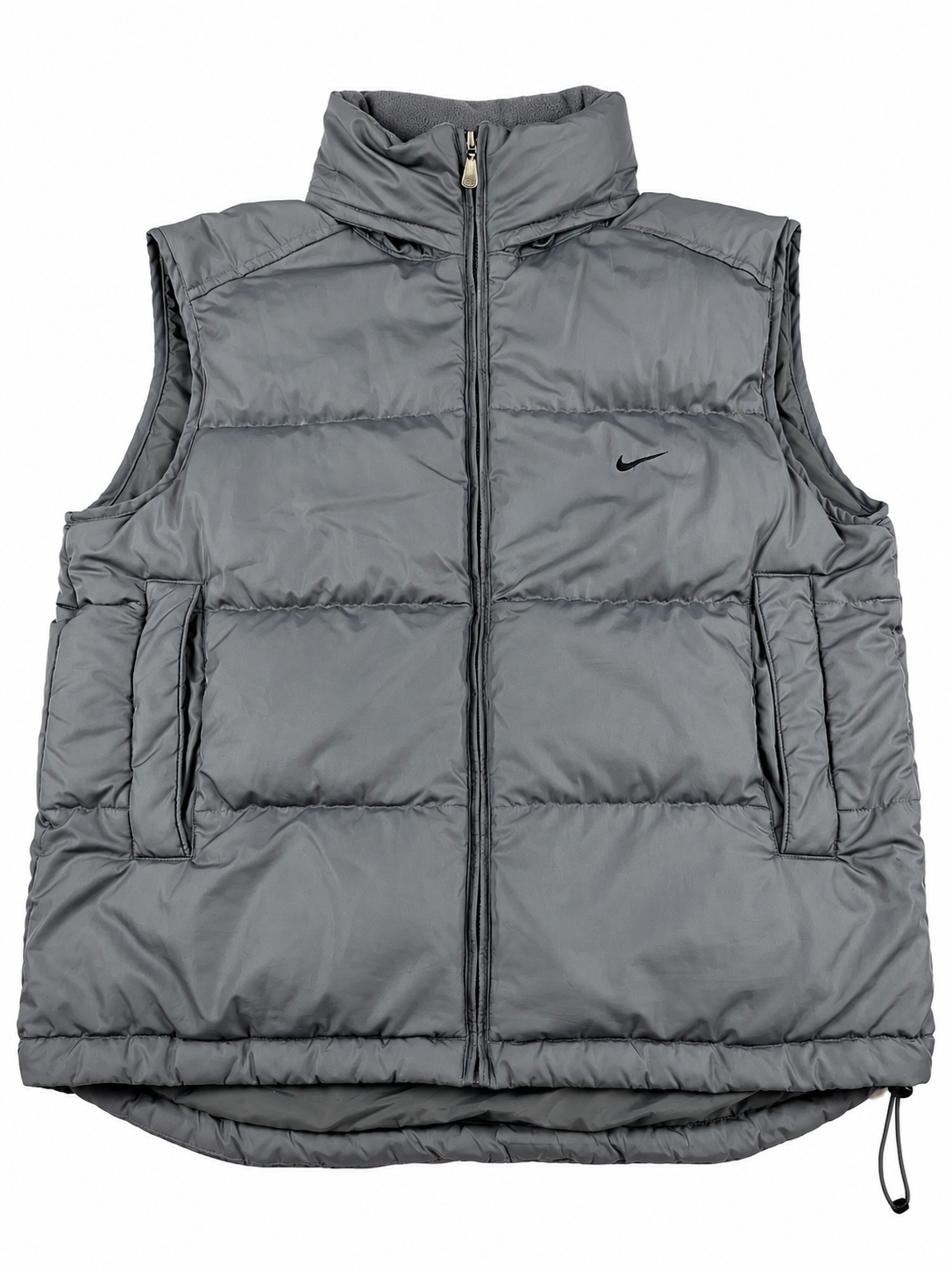 Chaleco acolchado Nike vintage años 2000 "Gris/Negro" (M)