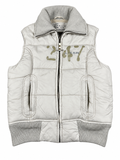 G-Star Puffer Vest Vintage Y2K 2000S "White/Beige" (M)