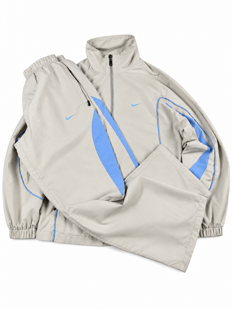Chándal Nike Vintage Y2K 2000s "Gris/Azul" (S)