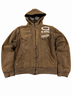 G-Star Vintage Padded Denim Work Jacket "Washed Brown" (S)