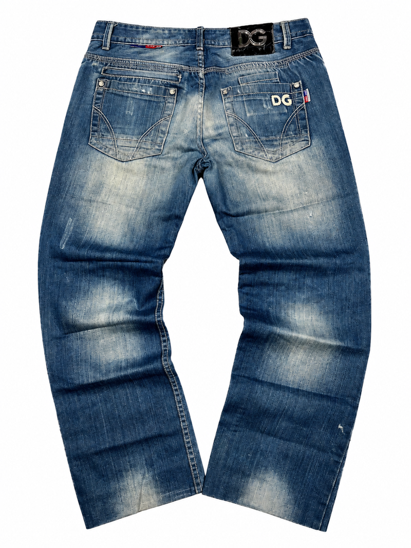 Jeans Dolce & Gabbana Y2K Baggy Streetwear con estampado "Denim" (33/43)
