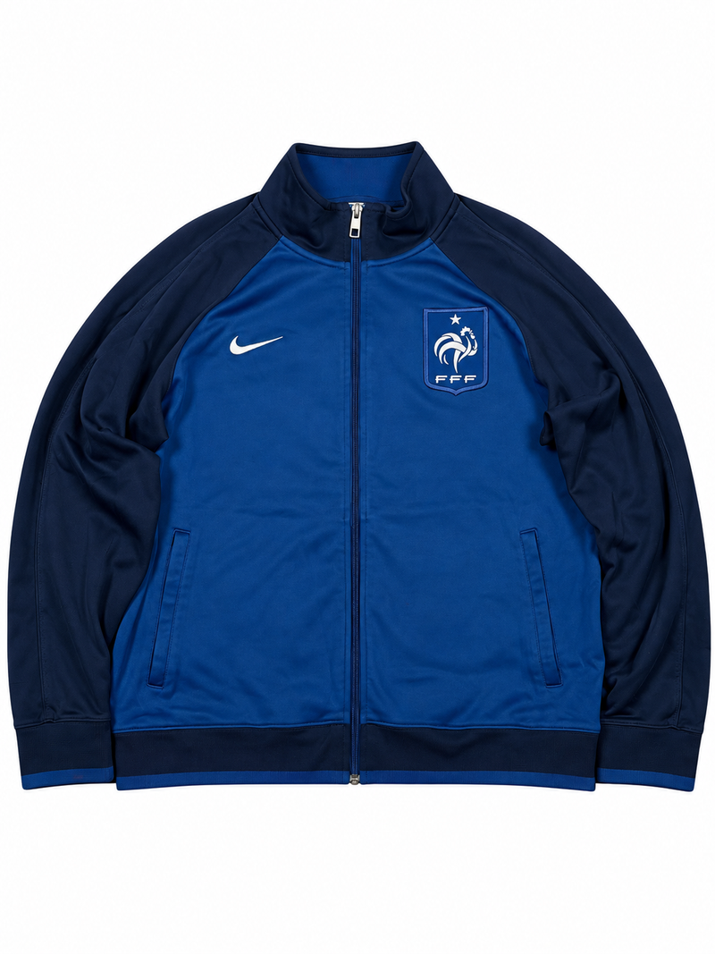 Sweat à capuche Nike x France vintage années 2000 "Marine/Bleu" (L)