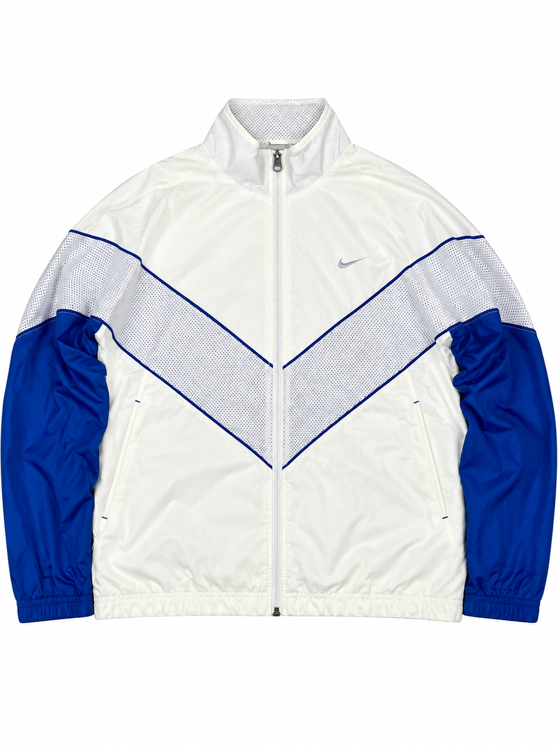 Veste de survêtement Nike Vintage années 2000 "Blanc/Bleu" (L)