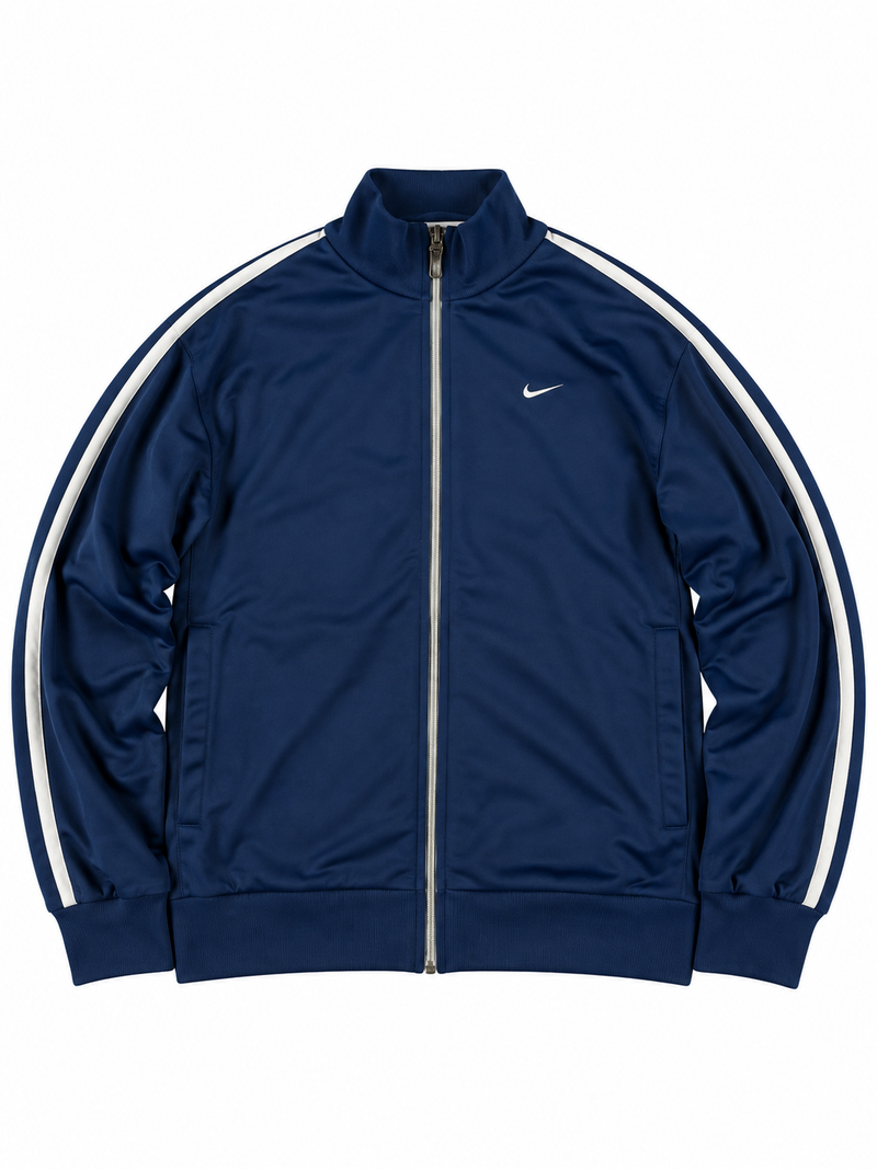 Sweat à capuche zippé Nike vintage années 2000 "Marine/Gris" (L)