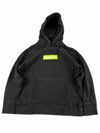 Supreme Box Logo Hooded Sweatshirt FW17 Black / Lime (M)
