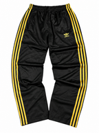 Adidas 3 Stripes Trackpant Vintage 2000s "Black/Gold" (S)