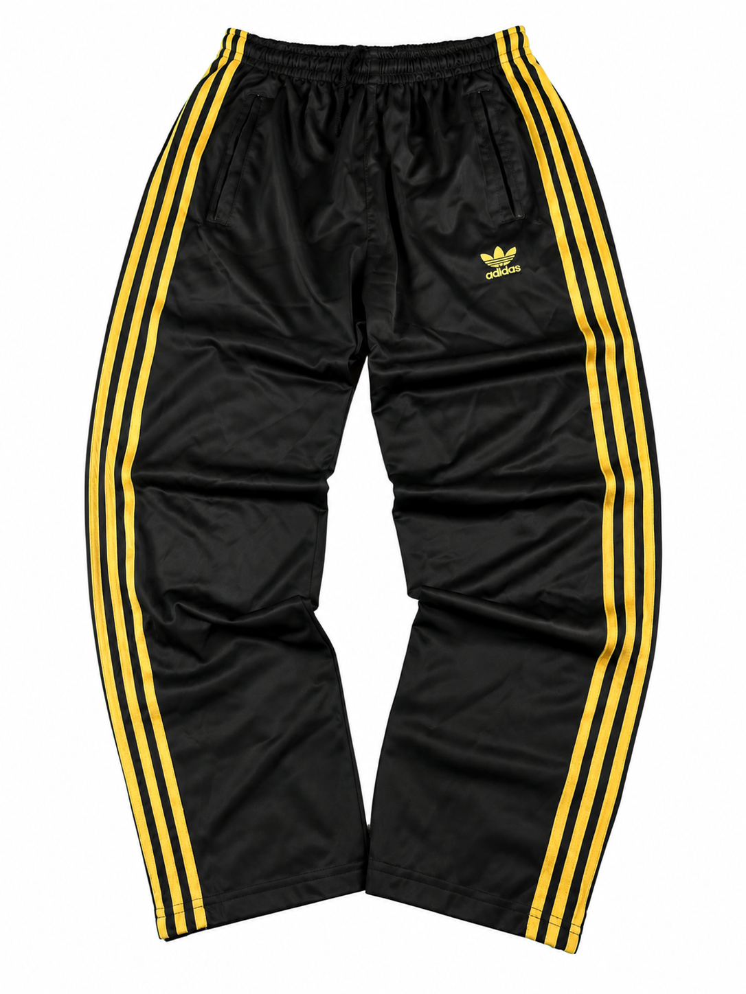 Adidas 3 Stripes Trackpant Vintage 2000s "Black/Gold" (S)