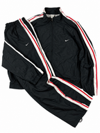 Chándal Nike vintage años 2000 "Negro/Blanco/Rojo" (XL)