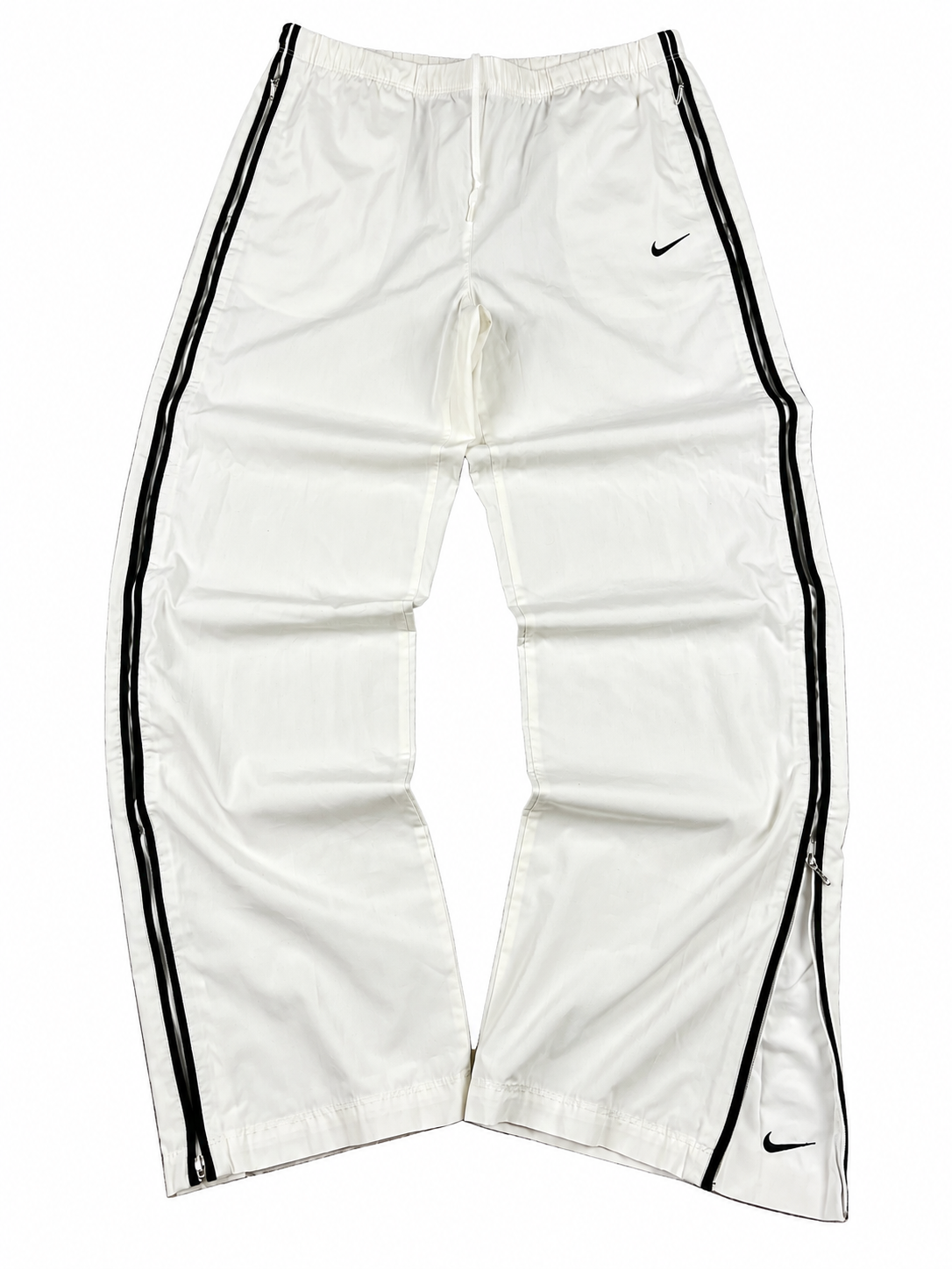 Nike Trackpant Vintage 2000s "White/Black" (S)