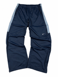 Pantalón de chándal Nike vintage años 2000 "Azul marino/Gris" (XL)