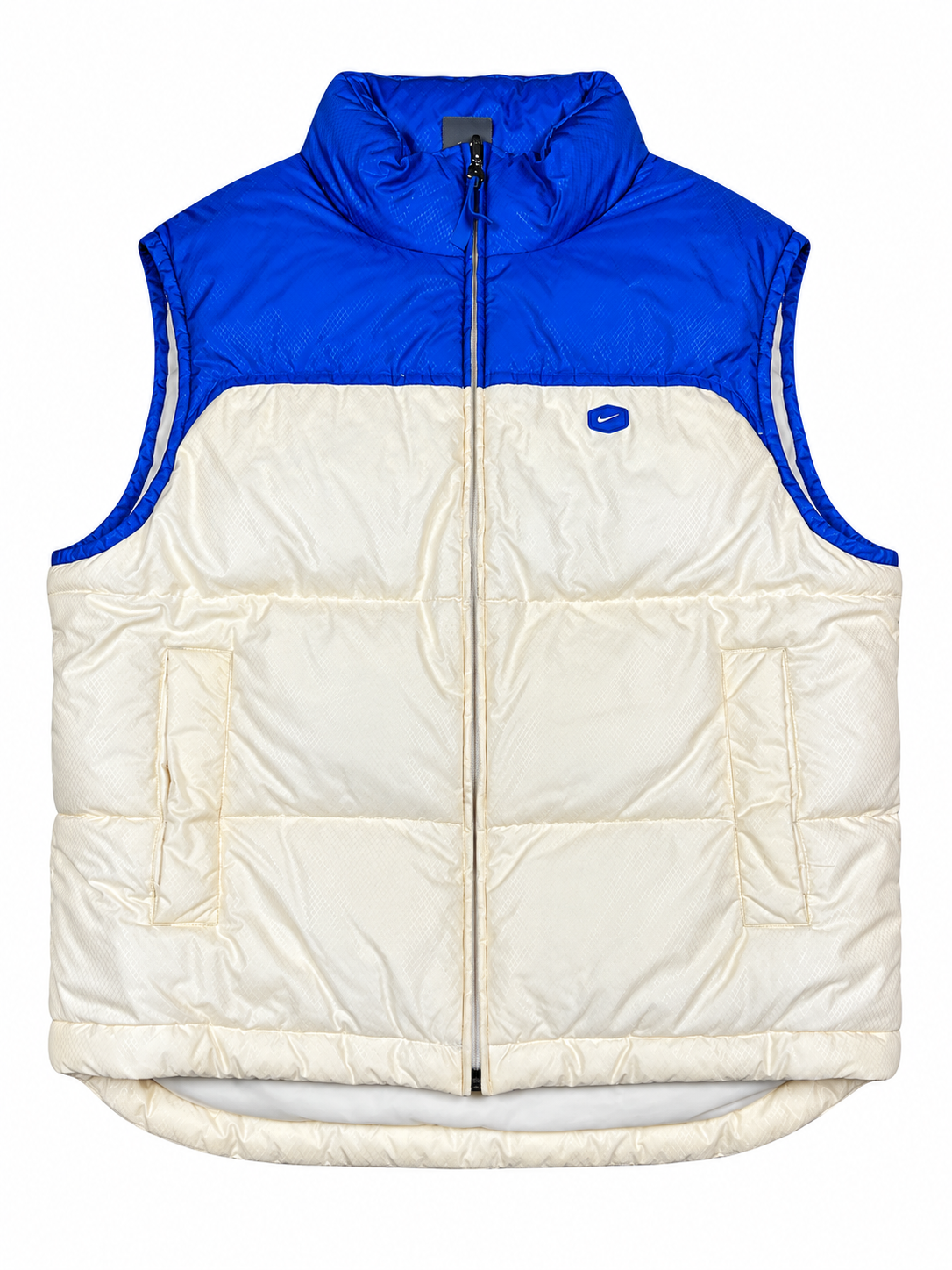 Nike Puffer Vest Rare Vintage 2000s "White/Blue" (M)