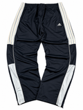 Pantalon de survêtement Adidas 3 bandes vintage années 2000 « Marine/Bleu » (XL)