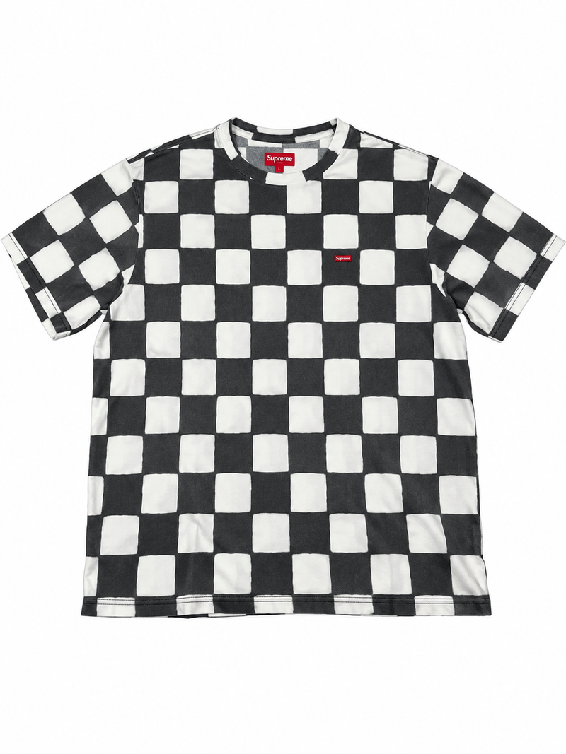 T-shirt Supreme Small Box Checkerboard SS20 2020 – T-shirt vintage noir et blanc (M)