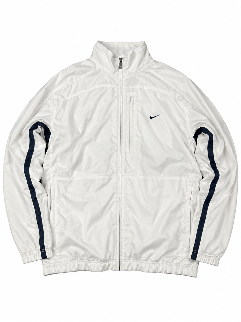 Veste de survêtement Nike vintage années 2000 "Blanc/Noir" (L)