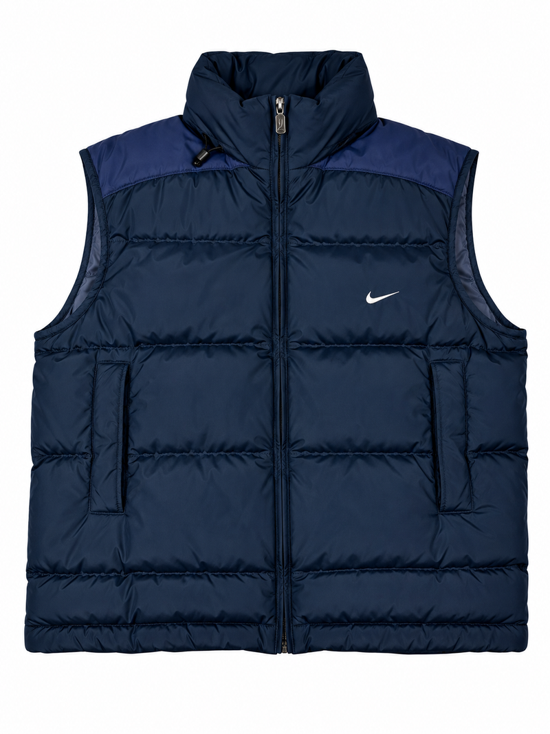 Gilet matelassé Nike vintage années 2000 "Marine/Bleu" (L)