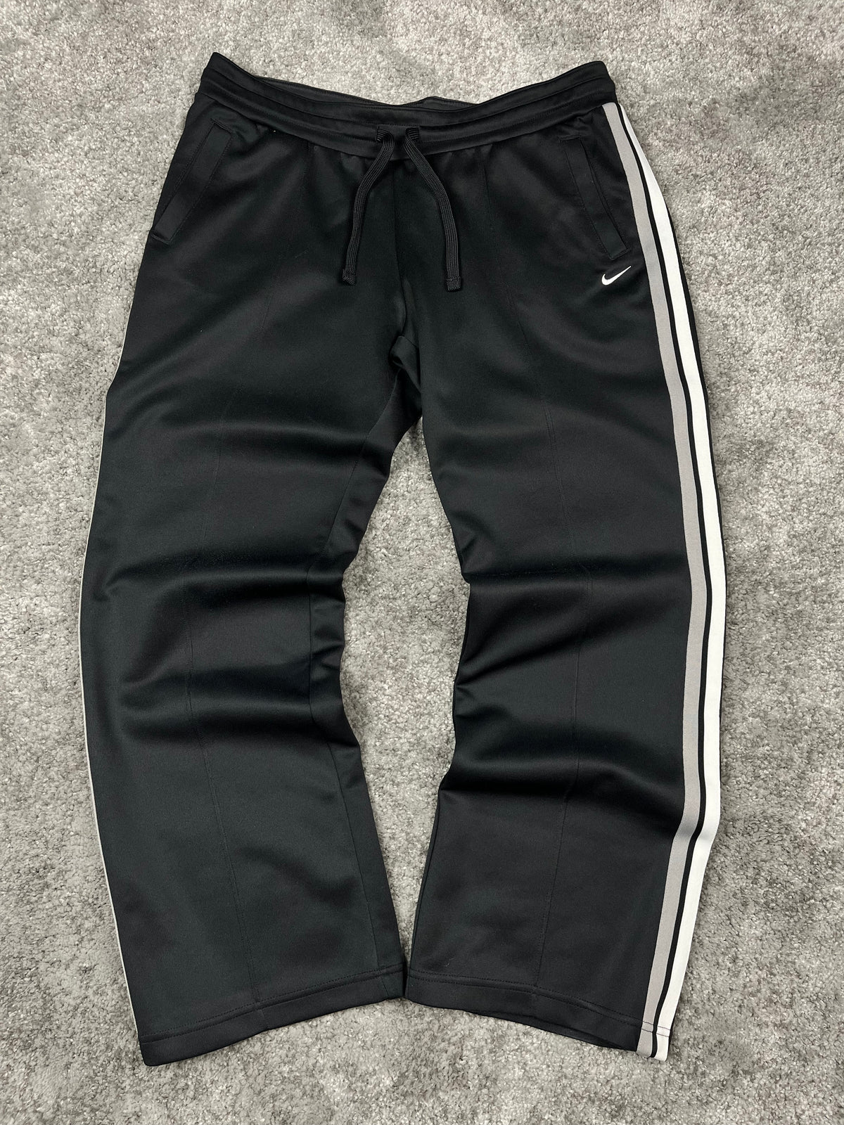 Nike Trackpant Vintage 2000s Black/Grey/White (L)