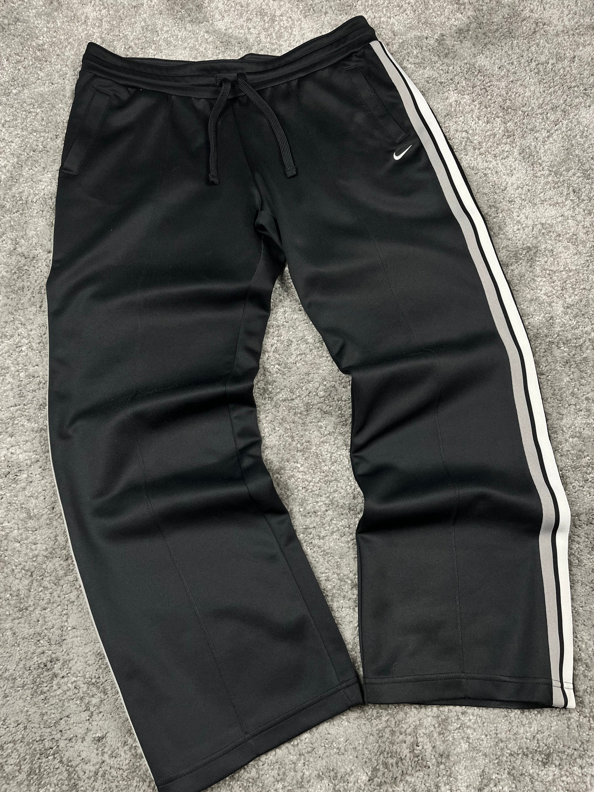 Nike Trackpant Vintage 2000s Black/Grey/White (L)