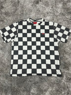 Supreme Small Box Tee Checkerboard SS20 2020 – Camiseta Vintage Negra y Blanca (M)
