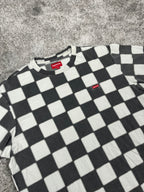 Supreme Small Box Tee Checkerboard SS20 2020 – Camiseta Vintage Negra y Blanca (M)