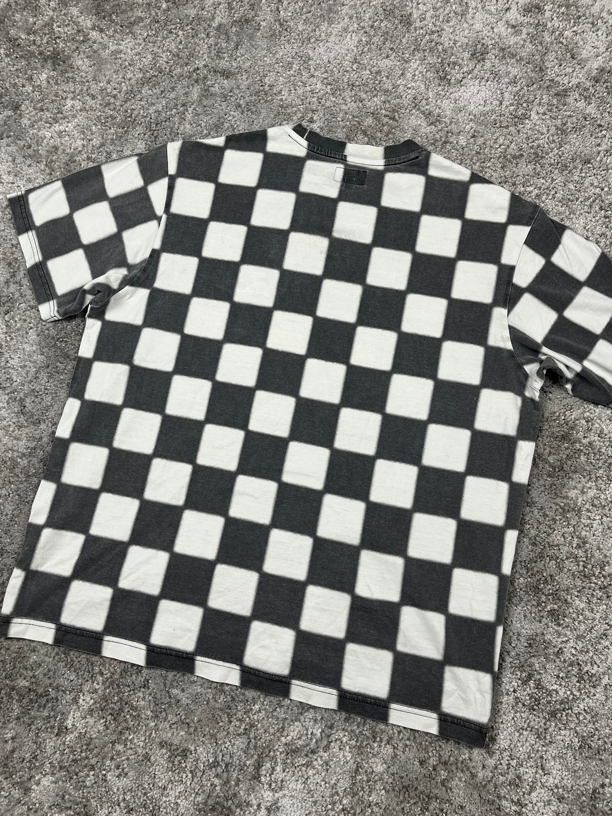Supreme Small Box Tee Checkerboard SS20 2020 – Camiseta Vintage Negra y Blanca (M)