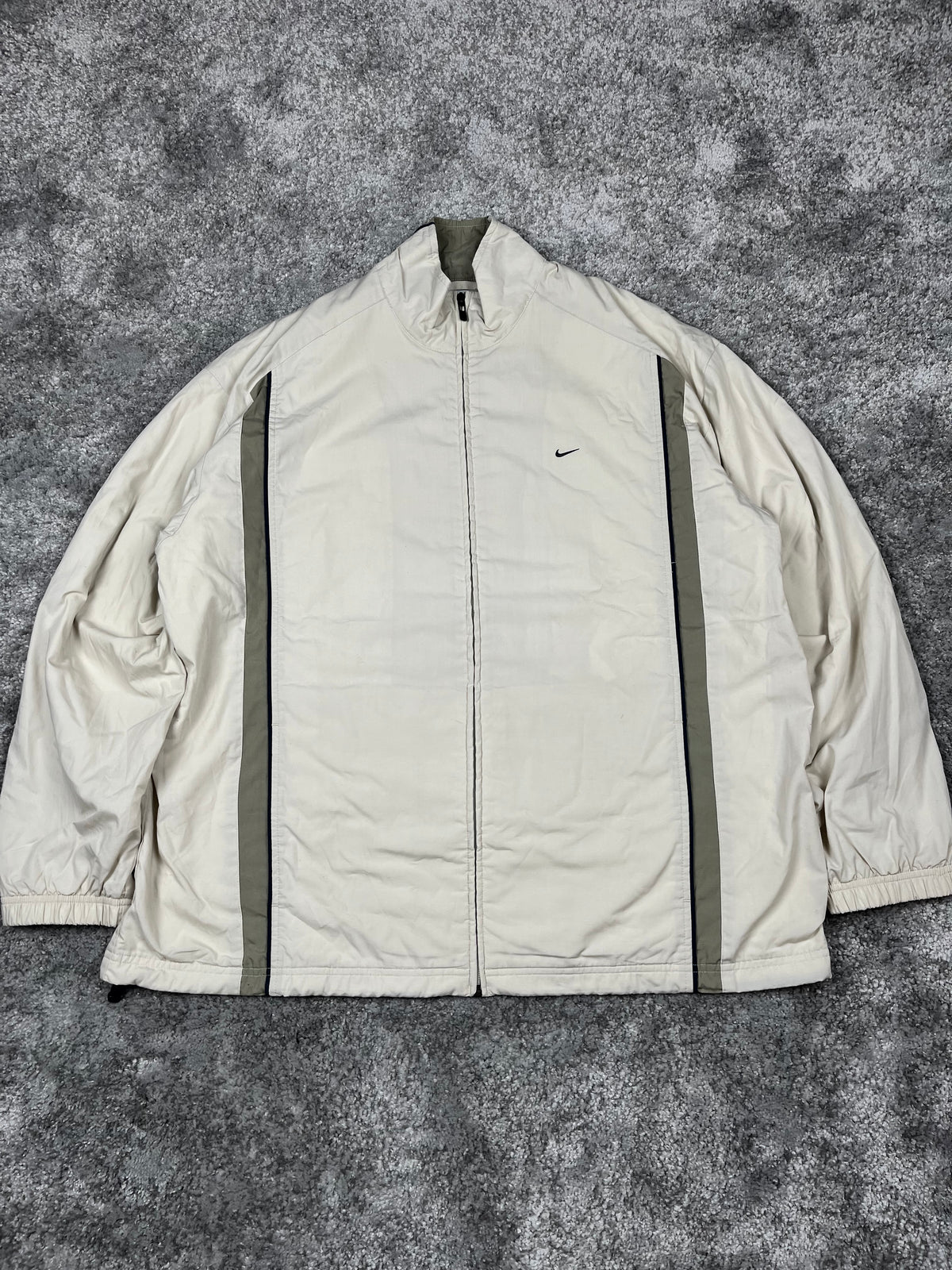 Survêtement Nike vintage années 2000 "Beige/Marine" (XL)