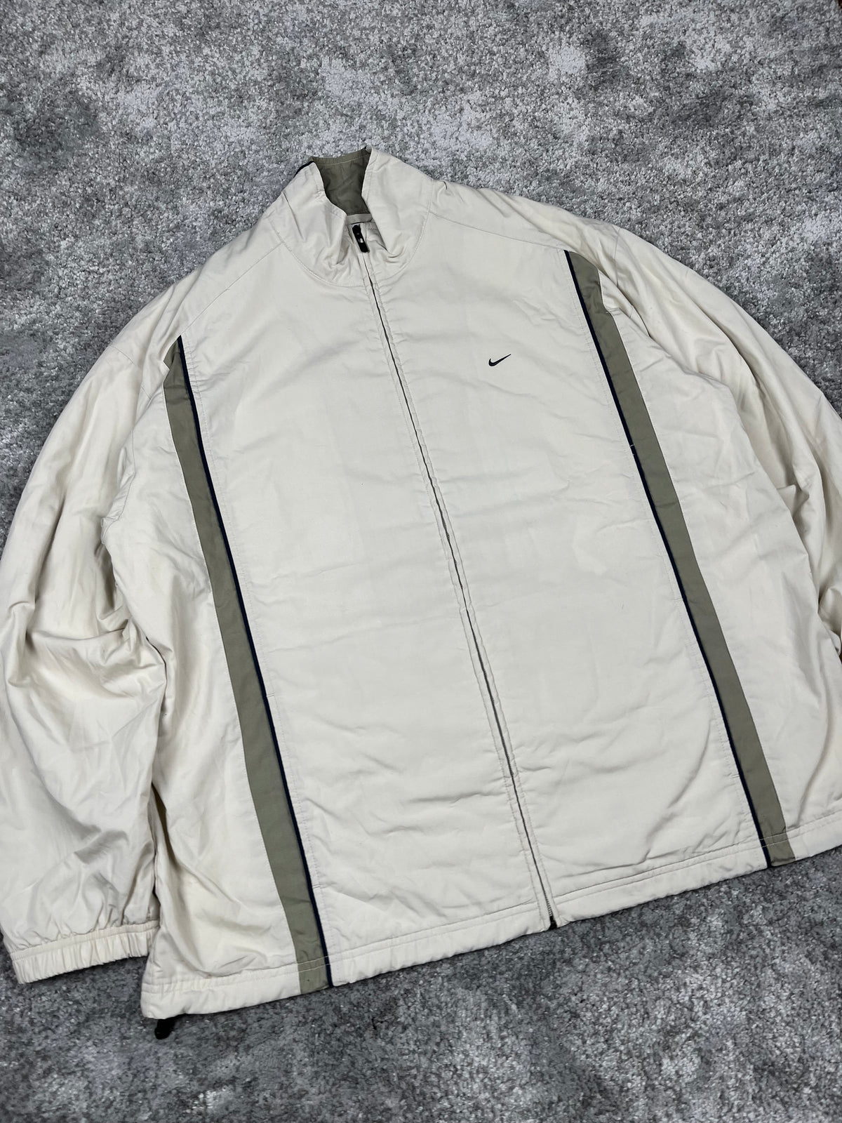 Survêtement Nike vintage années 2000 "Beige/Marine" (XL)