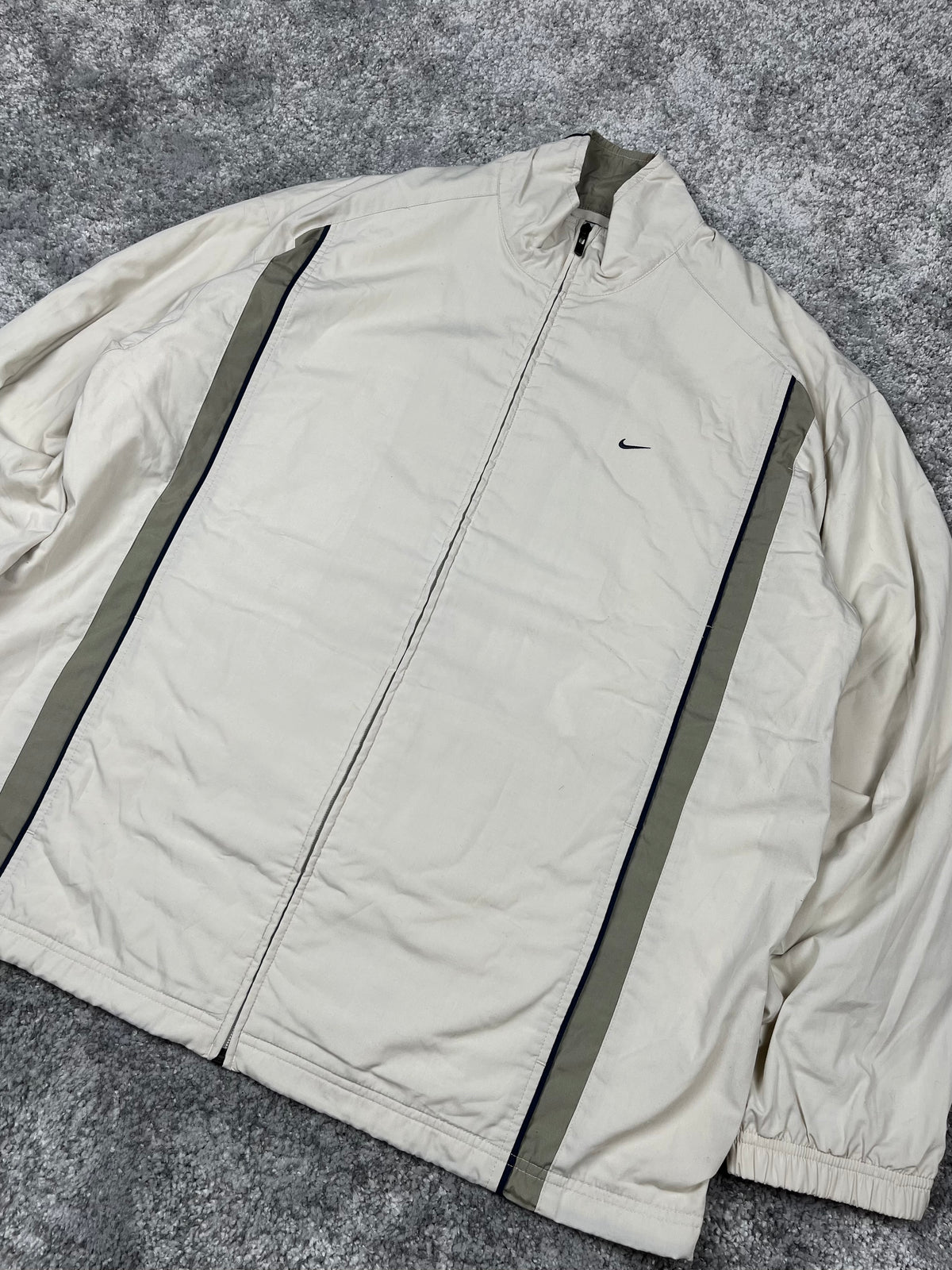 Survêtement Nike vintage années 2000 "Beige/Marine" (XL)