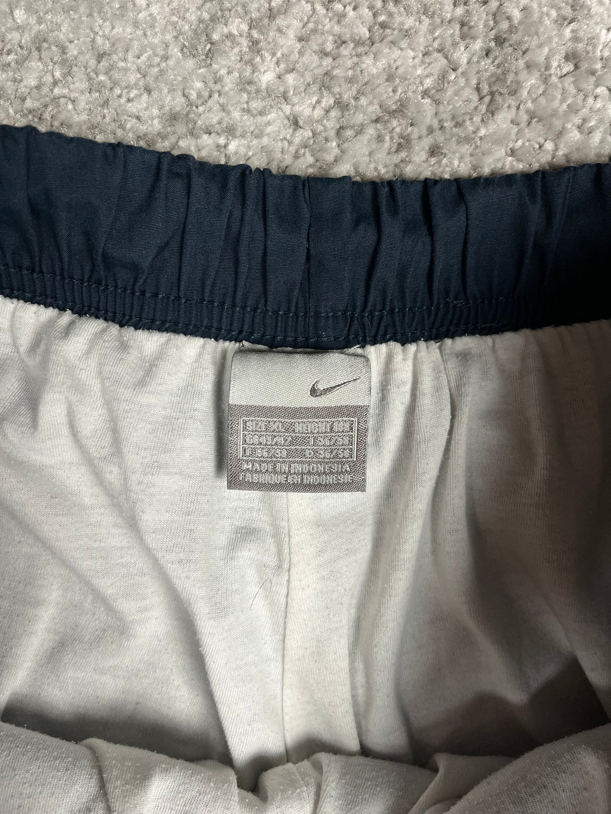 Survêtement Nike vintage années 2000 "Beige/Marine" (XL)