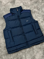 Chaleco acolchado Nike vintage años 2000 "Azul marino" (L)