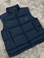 Chaleco acolchado Nike vintage años 2000 "Azul marino" (L)