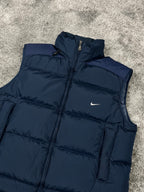 Chaleco acolchado Nike vintage años 2000 "Azul marino" (L)