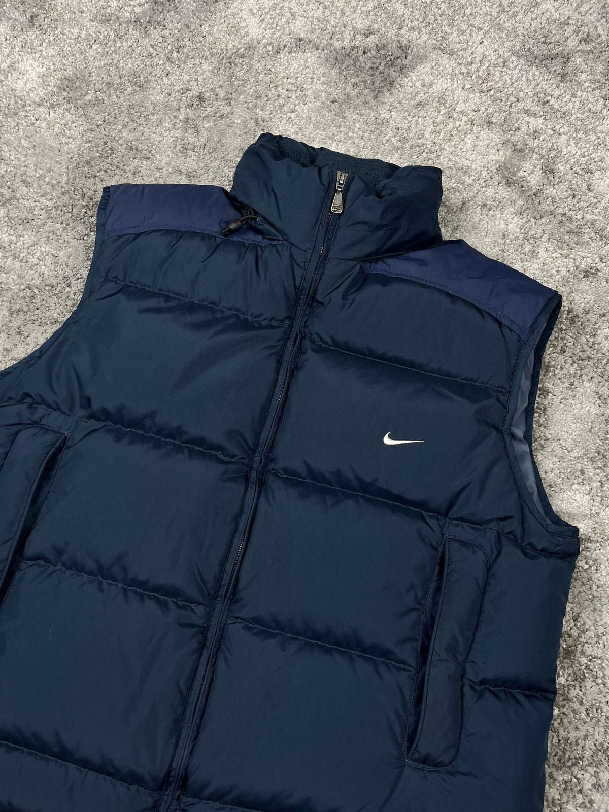Chaleco acolchado Nike vintage años 2000 "Azul marino" (L)