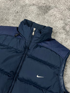 Chaleco acolchado Nike vintage años 2000 "Azul marino" (L)