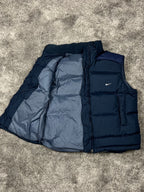 Chaleco acolchado Nike vintage años 2000 "Azul marino" (L)