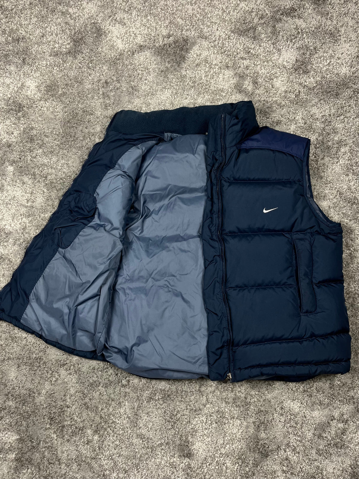 Chaleco acolchado Nike vintage años 2000 "Azul marino" (L)