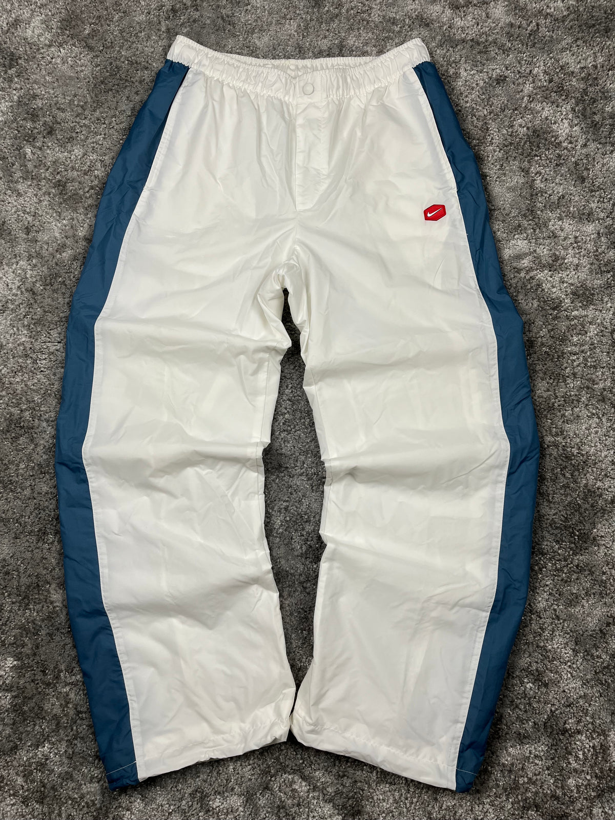 Nike Trackpant Rare Vintage 2000s "White/Blue" (L)
