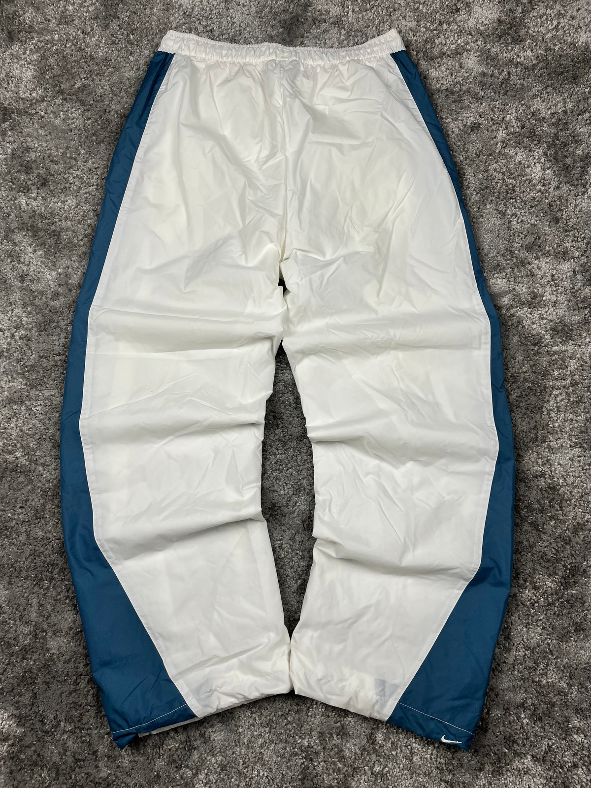 Nike Trackpant Rare Vintage 2000s "White/Blue" (L)
