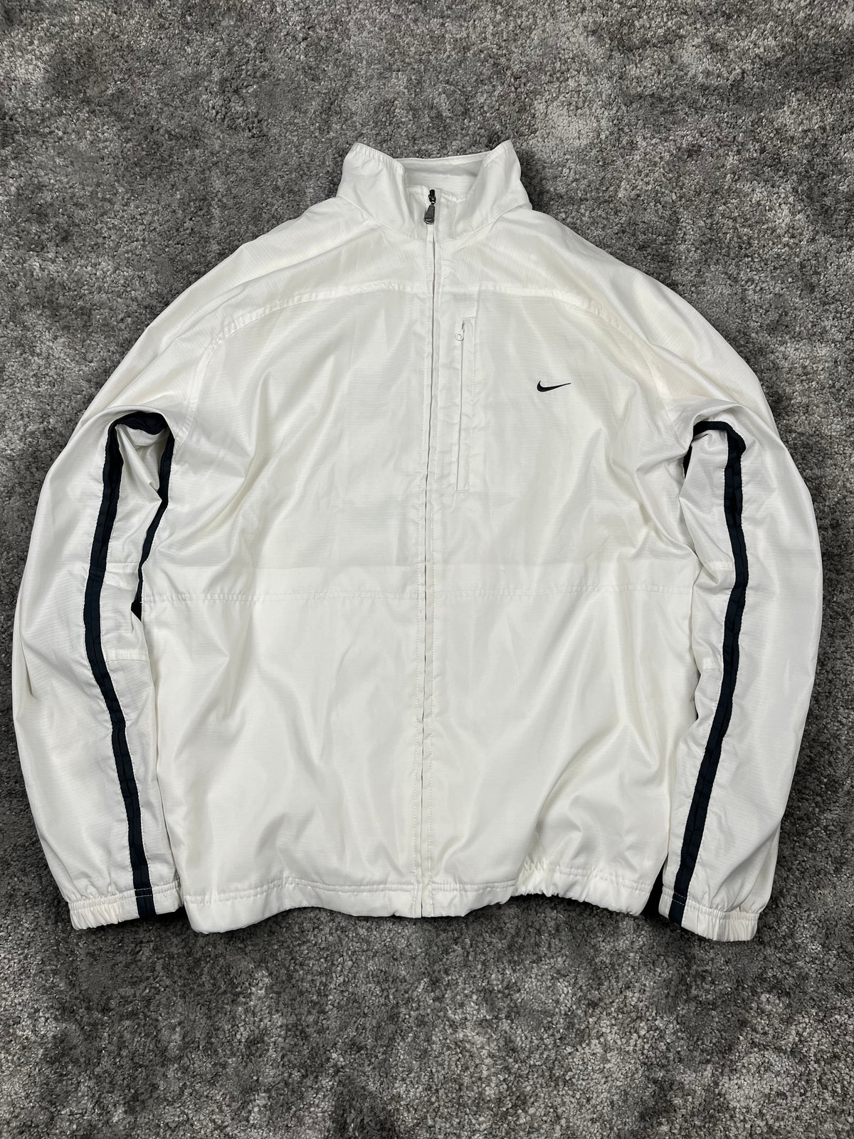Nike TrackJacket Vintage 2000s "White/Black" (L)