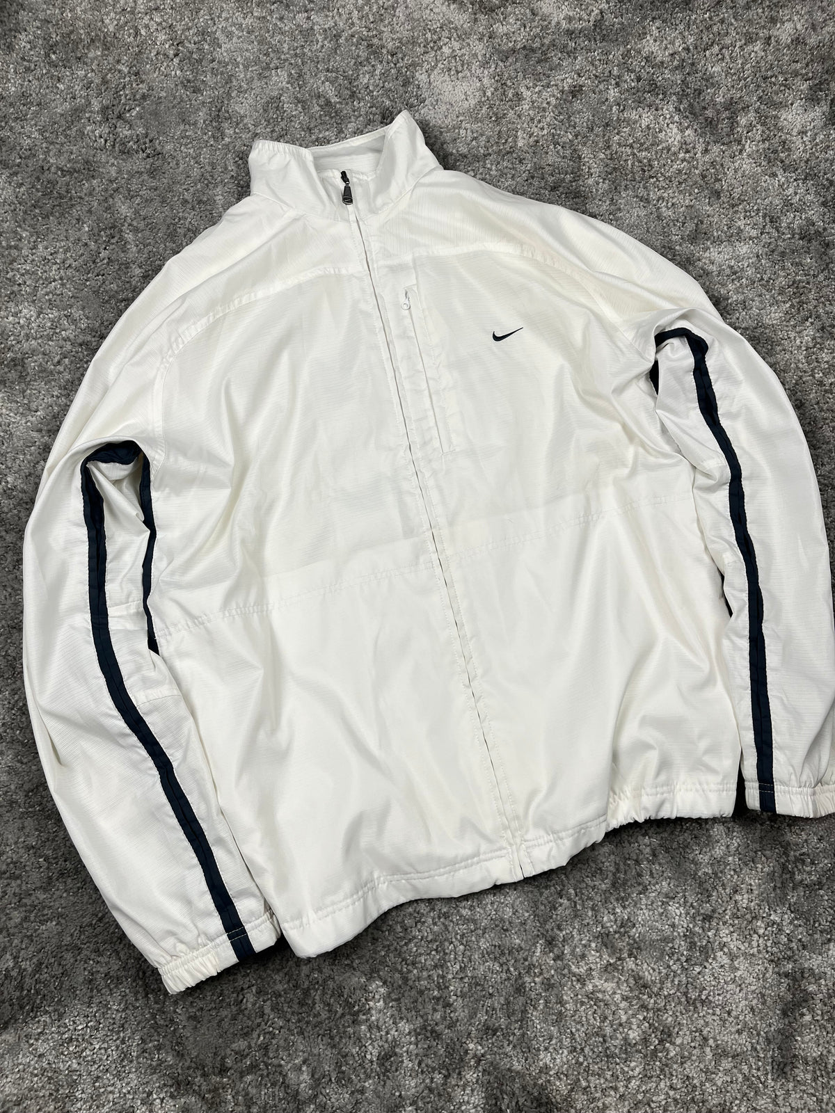 Nike TrackJacket Vintage 2000s "White/Black" (L)