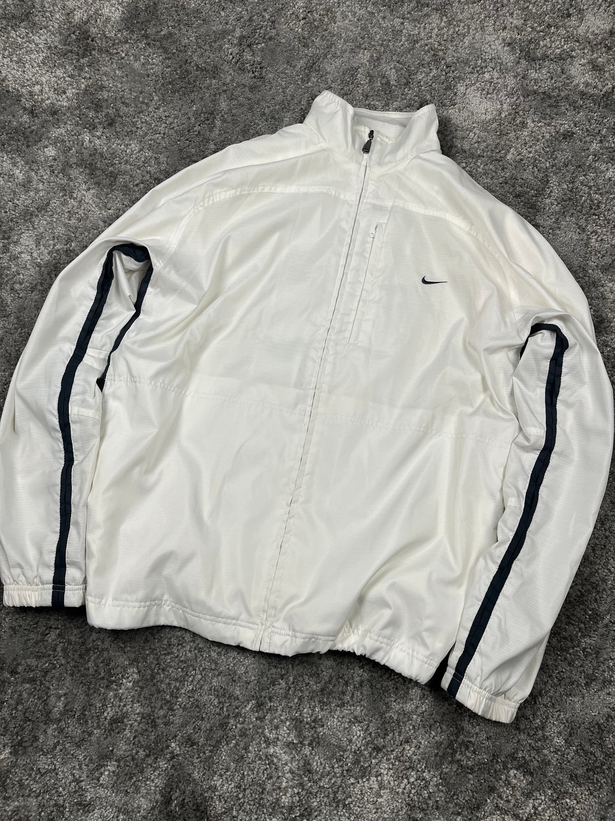 Nike TrackJacket Vintage 2000s "White/Black" (L)