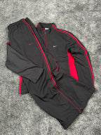 Nike Tracksuit Vintage 2000s "Gray/Red" (M)