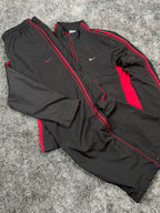 Nike Tracksuit Vintage 2000s "Gray/Red" (M)