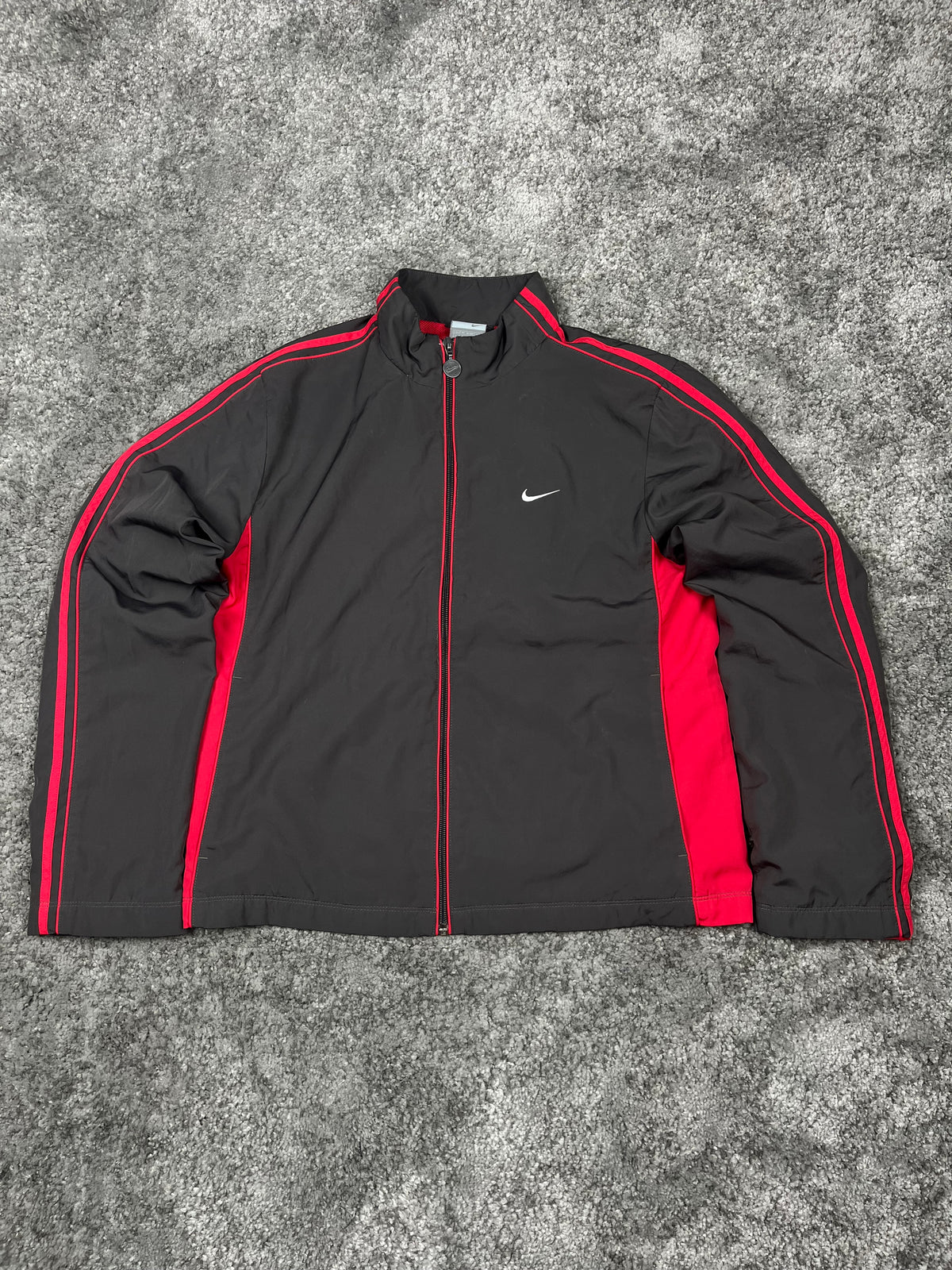Nike Tracksuit Vintage 2000s "Gray/Red" (M)