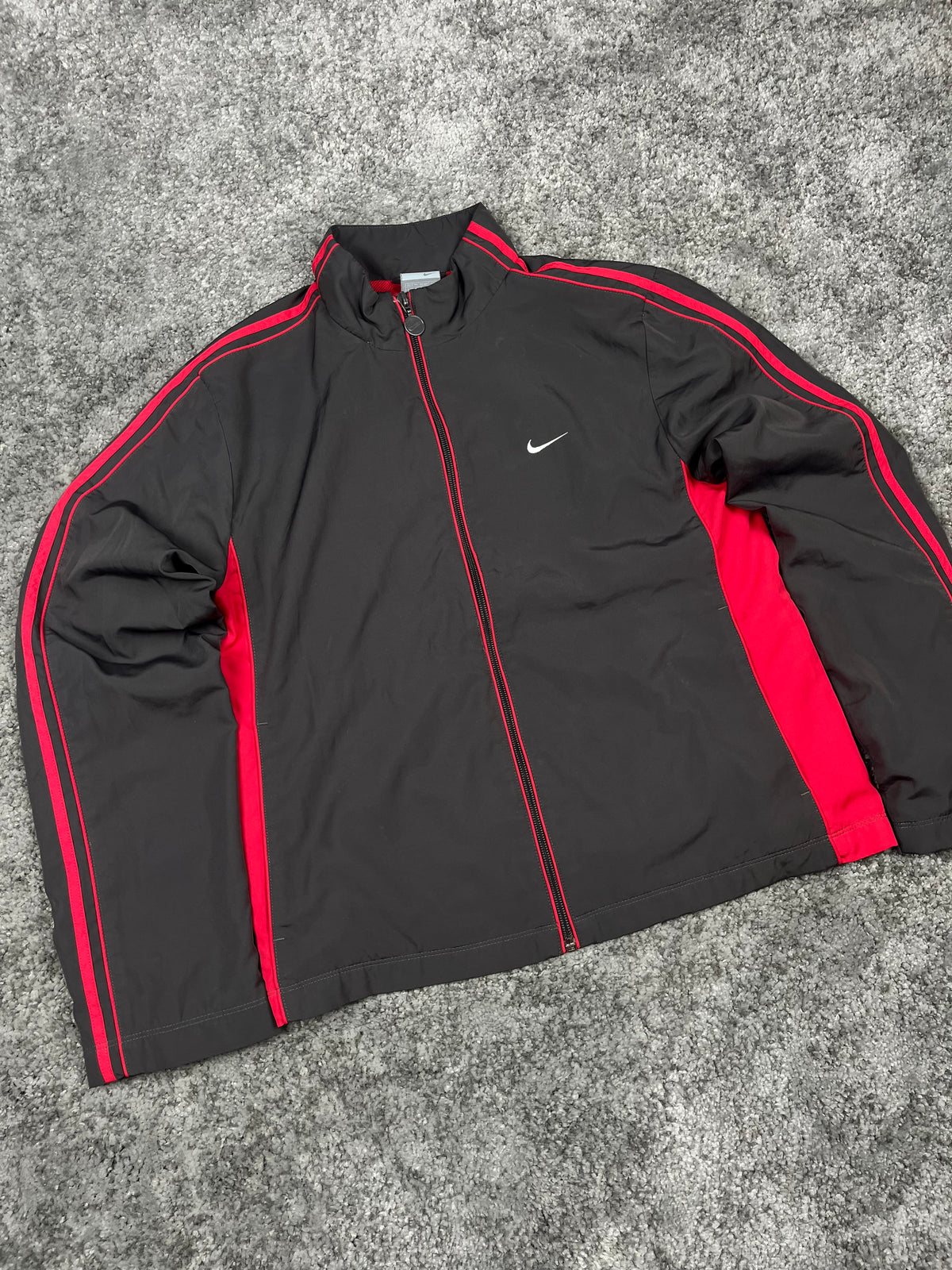 Nike Tracksuit Vintage 2000s "Gray/Red" (M)