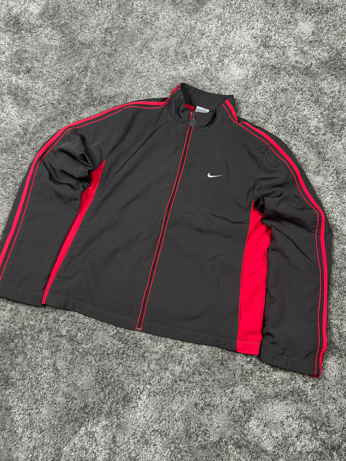 Nike Tracksuit Vintage 2000s "Gray/Red" (M)