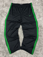 Pantalon de survêtement Nike vintage années 2000 "Noir/Vert" (L)