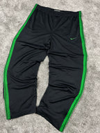 Pantalon de survêtement Nike vintage années 2000 "Noir/Vert" (L)