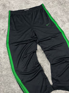 Pantalon de survêtement Nike vintage années 2000 "Noir/Vert" (L)